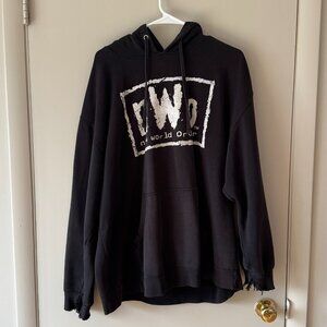 Vintage WWE NWO New World Order MEN'S HOODIE SWEATSHIRT SIZE XL 90s Distressed